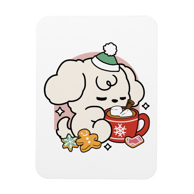 Ímã Alimentado por Sonhos de Cacau e Cãozinho - Cachor (Vertical)