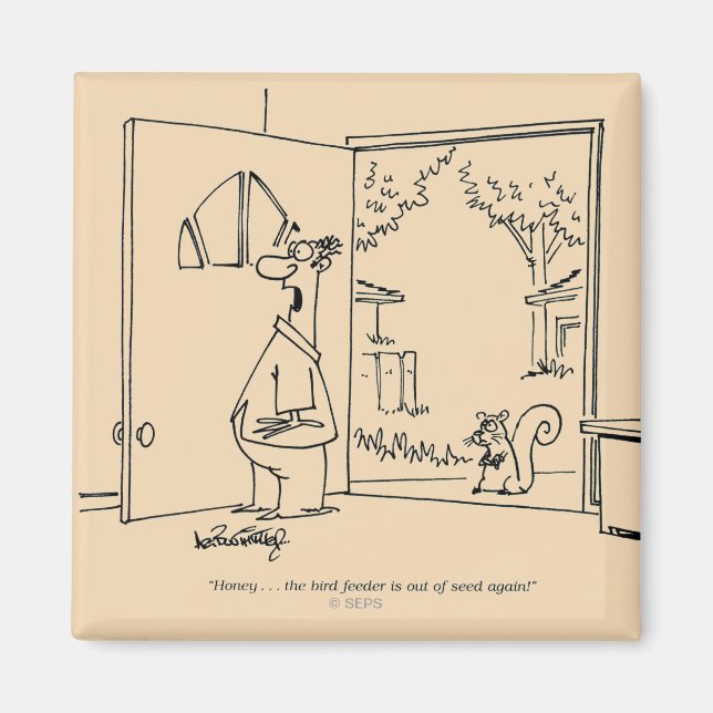 Imã Alimentador de aves vazio (Frente)