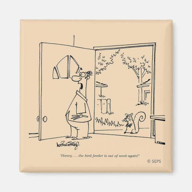 Imã Alimentador de aves vazio 2 (Frente)