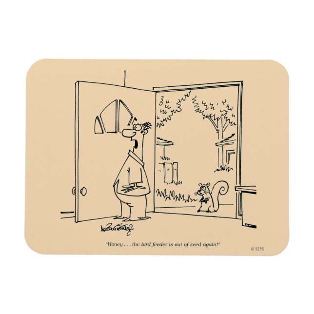 Ímã Alimentador de aves vazio 2 (Horizontal)