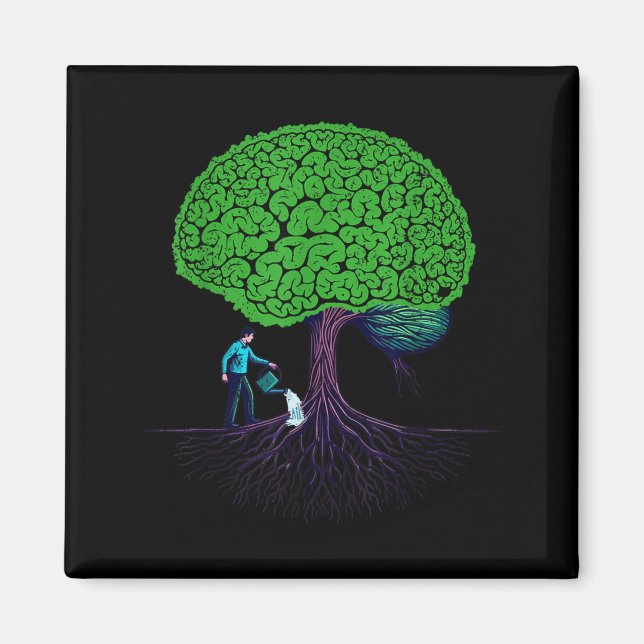 Imã Alimentando a Consciência da Saúde Mental do Céreb (Frente)
