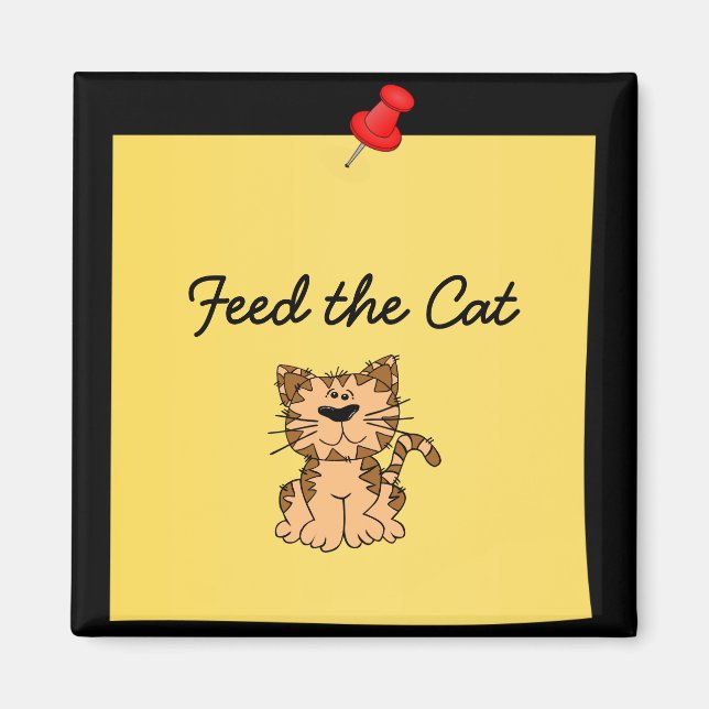 Imã Alimente o gato (Frente)