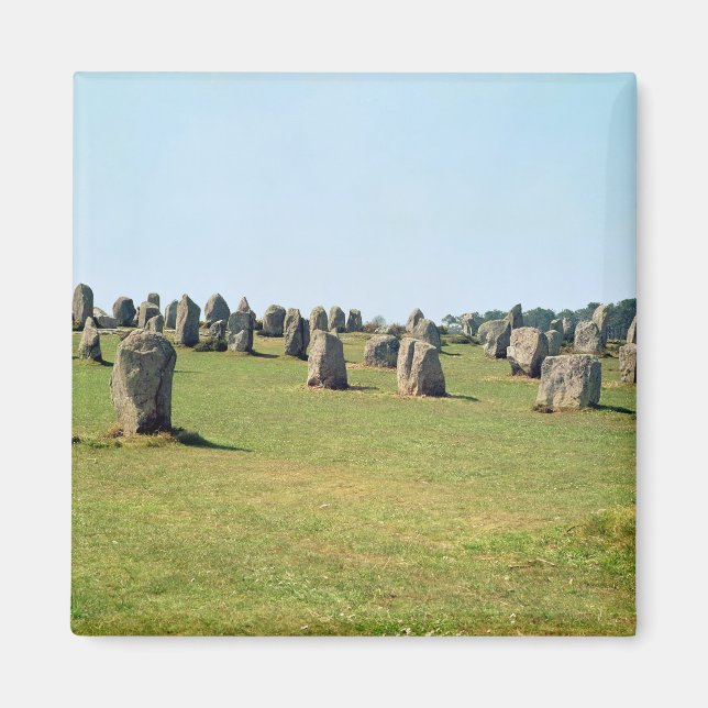 Imã Alinhamento das pedras em pé, megalítico (Frente)