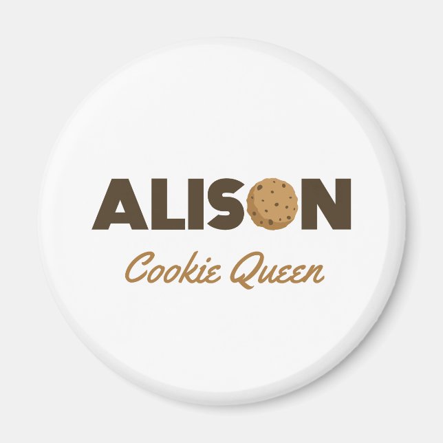 Imã Alison cookie rainha (Frente)