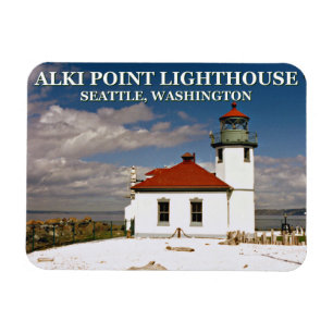 Ímã Alki Point Lighthouse, Seattle Washington