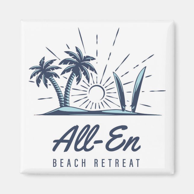 Imã All-En Beach Retreat Magnet 2 (Frente)
