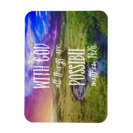 Ímã All Things are Possible Bible Verse Scripture