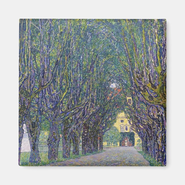 Imã Allee em Schloss Kammer, Gustav Klimt (Frente)