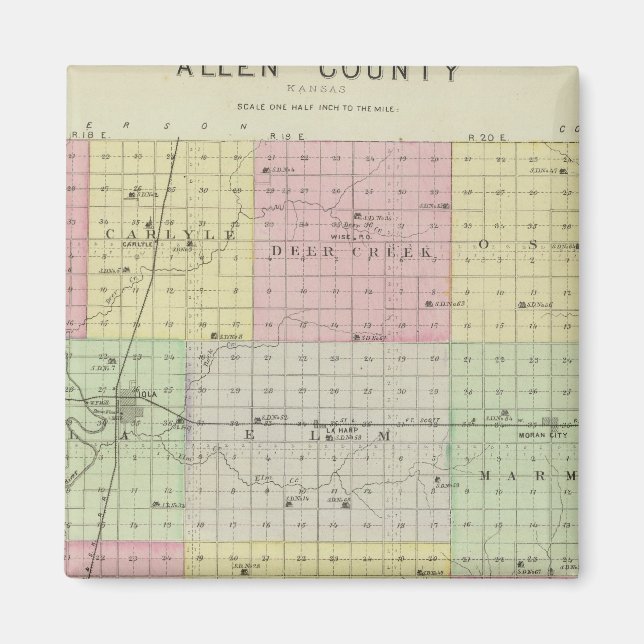 Imã Allen County, Kansas (Frente)