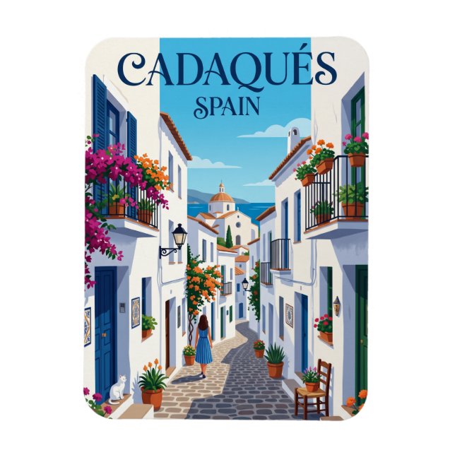 Ímã Alley em Cadaques Espanha Espanha (Vertical)