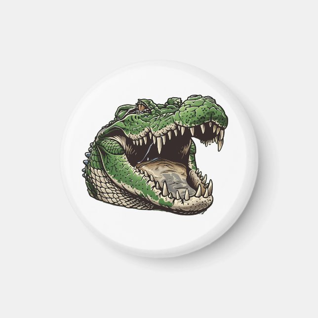 Imã Alligador, Crocodilo, Réptil (Frente)