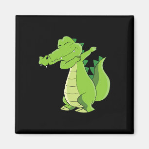 Imã Alligador Dançante Gift Funny Dabbing Alligator