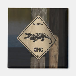 Imã Alligator Crossing Magnet