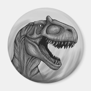 Imã Allosaurus Sketch
