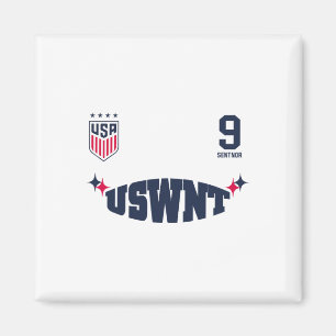 Imã Ally Sentnor 9 Branco Uswnt Licenciado Oficialment
