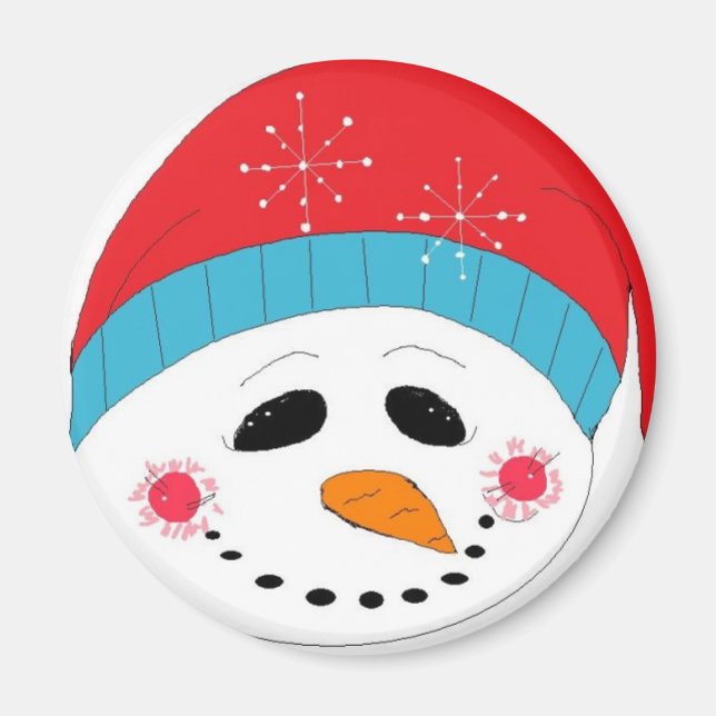 Imã Alma Jolly em um Chapéu Vermelho (Frente)