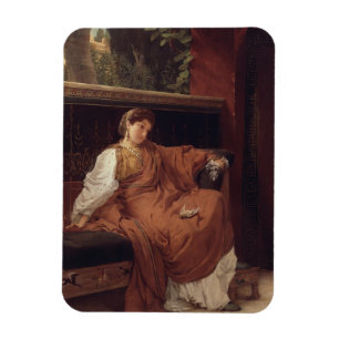 Ímã Alma-Tadema Lesbia que Weeping sobre um pardal