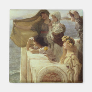 Imã Alma-Tadema   no Berço do Afrodite, 1908