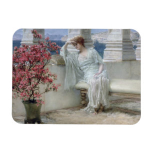 Ímã Alma-Tadema   seus olhos é com seus pensamentos?