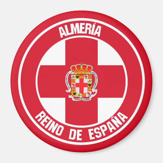 Imã Almería Round Emblem (Frente)