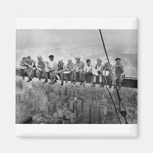 Imã Almoço no topo de um Skyscraper