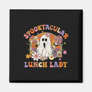 Imã Almoço Spooktacular Lady Happy Halloween Mat Spook