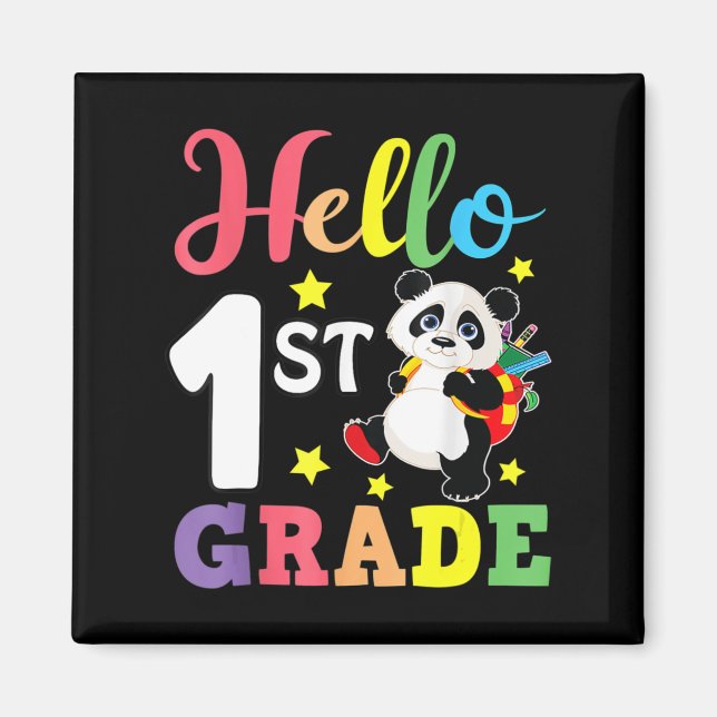 Imã Alô, 1rua De Panda Fofa De Volta Para Estudante De (Frente)