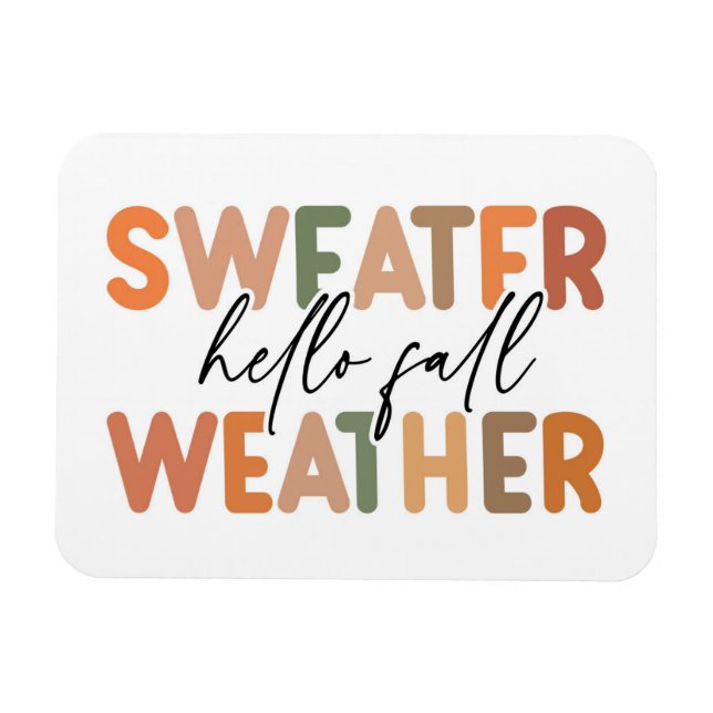 Ímã Alô Fall | Clima De Sweater (Horizontal)