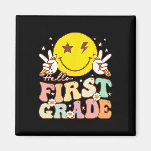 Imã Alô Primeiro Grau Hippie Smile Face 1rua Grade Bac
