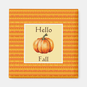 Imã Alô Queda Pumpkin Laranja Strik Decor de Outono