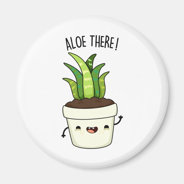 Imã Aloe Ali Engraçado Aloe Vera Pun (Frente)