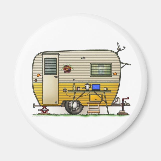 Imã Aloha Camper Trailer (Frente)