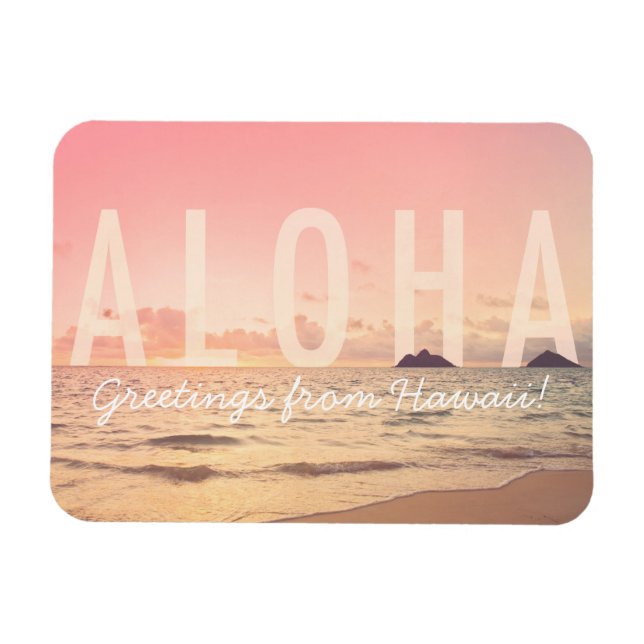 Ímã Aloha do Havaí Magnet (Horizontal)