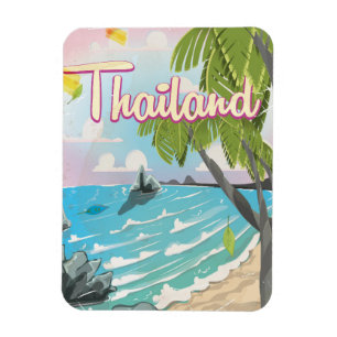 Ímã Aloha! Havaí! viagens vintage de desenho
