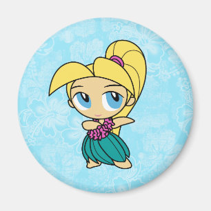 Imã Aloha Honys Hula Girl Hibiscus Magnets