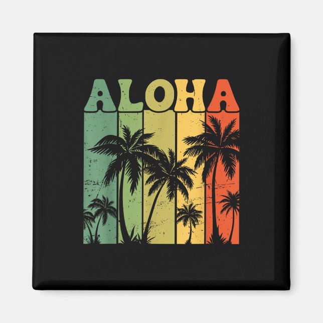 Imã Aloha Ilhas Havaianas Palmeiras Prancha de Surf Pr (Frente)