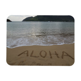 Ímã Aloha na praia em Kauai