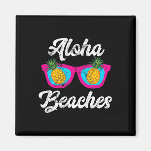 Imã Aloha Praias Funny Tropical Havaiana Pineapple Su