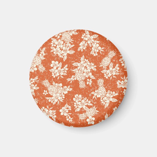 Imã Aloha Spirit: Hibiscus-Pineapple Harmony. (Frente)
