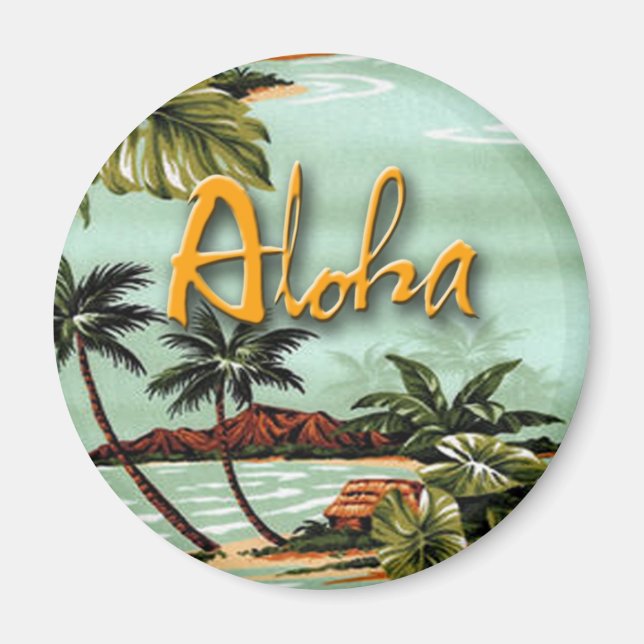 Imã Aloha Tropical (Frente)