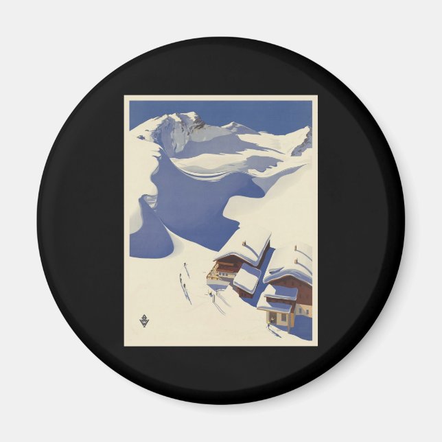 Imã Alojamento austríaco de esqui nos Alpes (Frente)