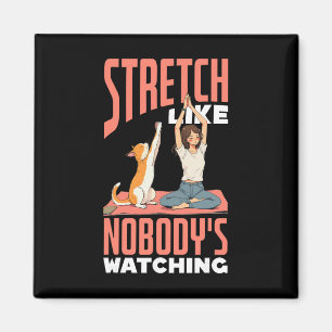 Imã Alongar-se Como Se Ninguém Estivesse Observando Yo