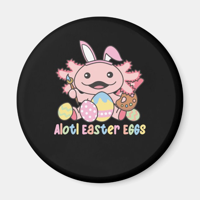Imã Alotl Ovos De Páscoa Páscoa Axolotl Com Candeeiro (Frente)