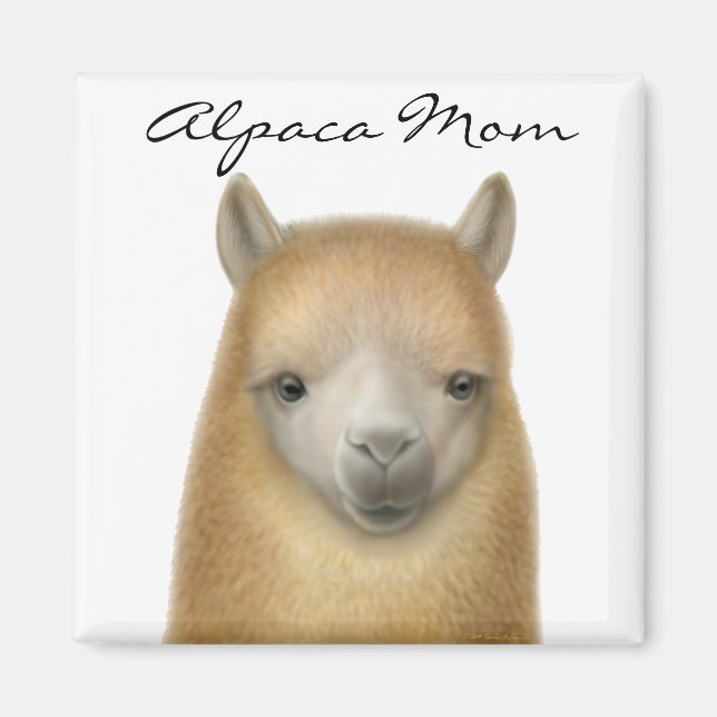 Imã Alpaca Mãe Magnet (Frente)