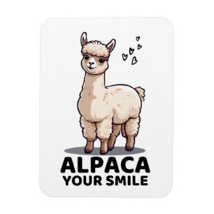 Ímã Alpaca Seu Sorriso