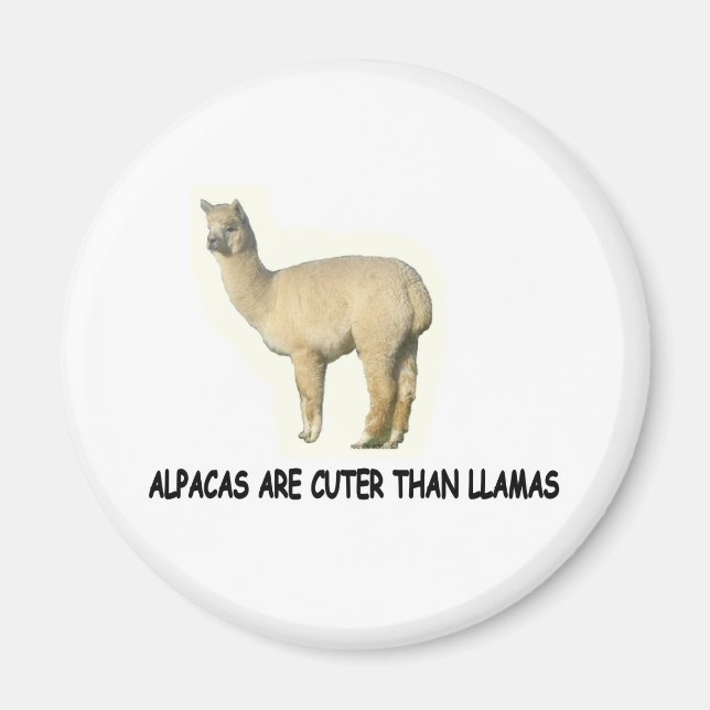 Imã Alpacas são mais fofos que lhamas (Frente)