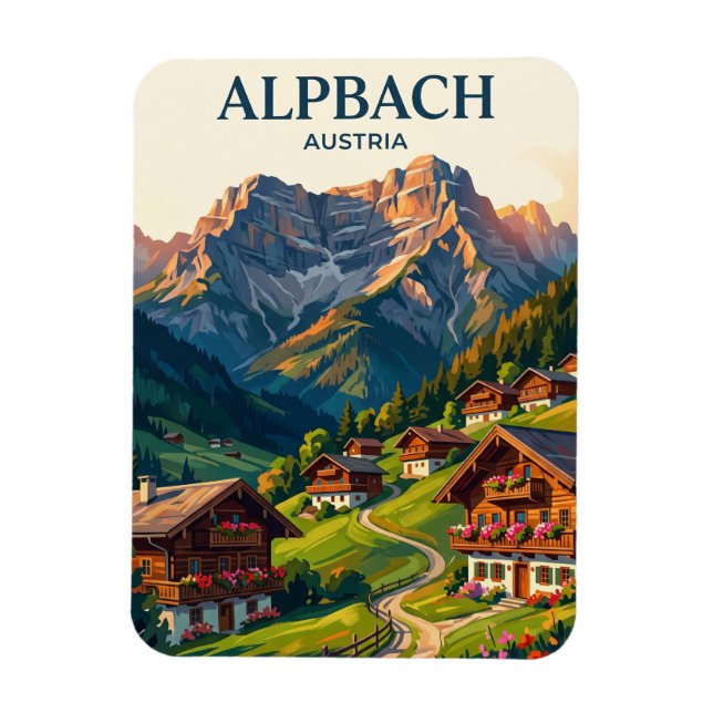 Ímã Alpbach Áustria (Vertical)