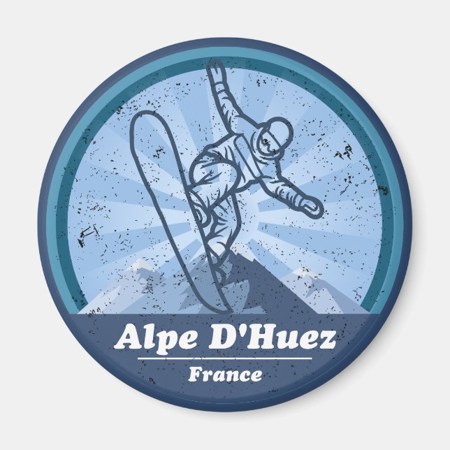 Imã Alpe d'Huez Station de ski - Snowboard (Frente)