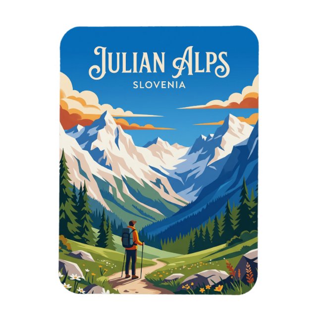 Ímã Alpes Julianos Eslovênia (Vertical)