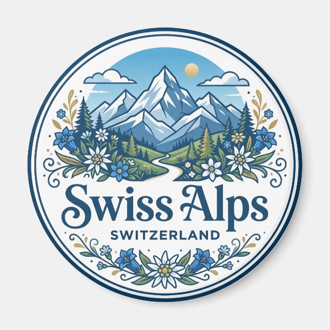 Imã Alpes Suíços Suíça (Frente)